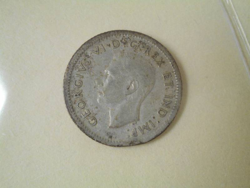 1939 King George VI Canadian Dime...