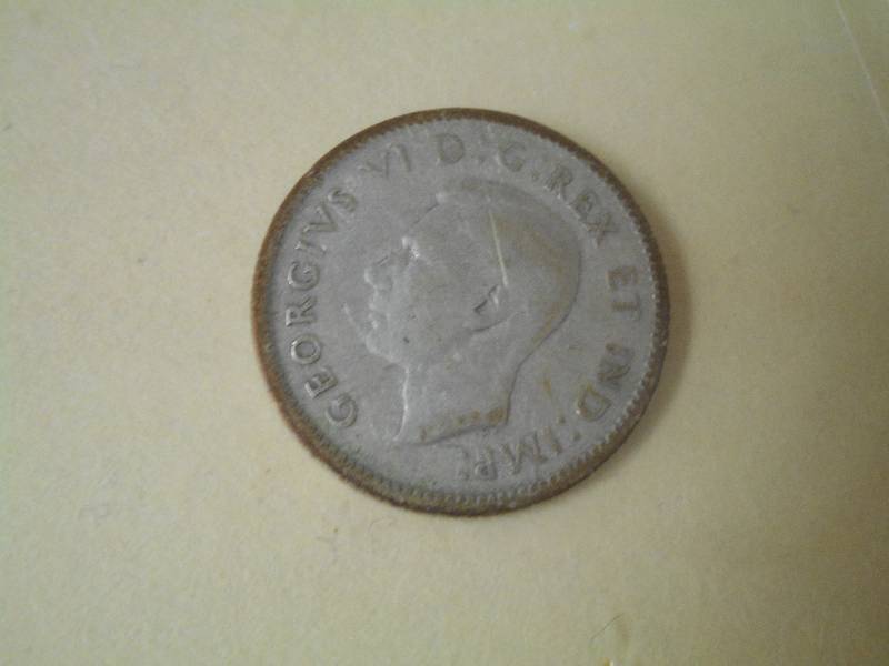 1941 King George VI Canadian Dime ...