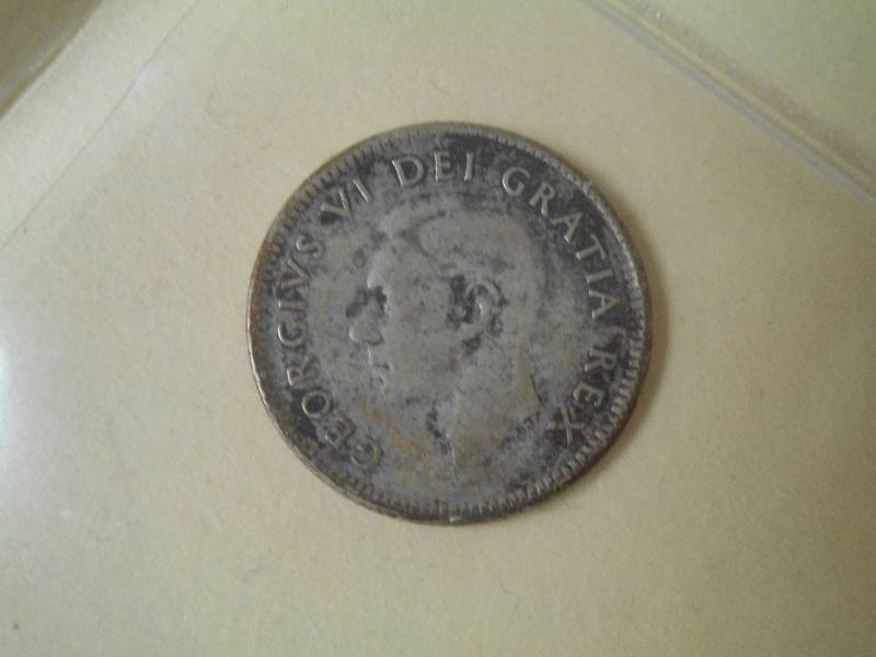 1949 King George VI Canadian Dime ...