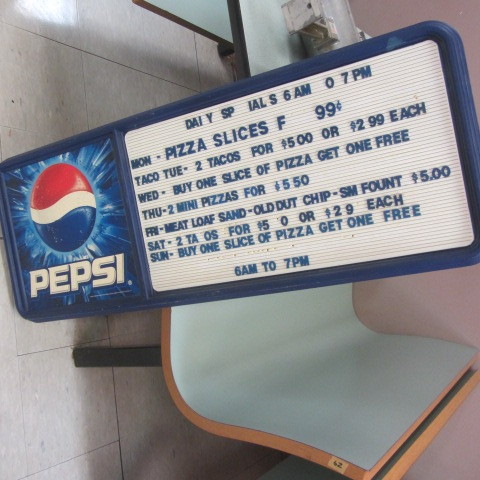 lot 42 image: Pepsi Menu Board