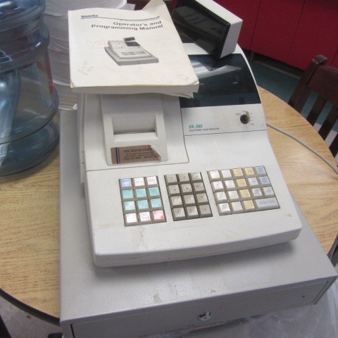lot 53 image: Cash Register & Check Writer