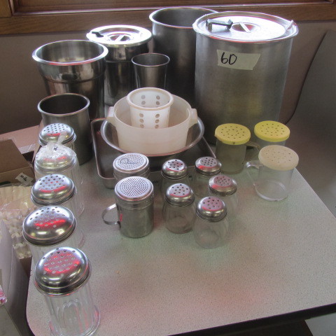lot 60 image: Stainless Inserts, Shakers