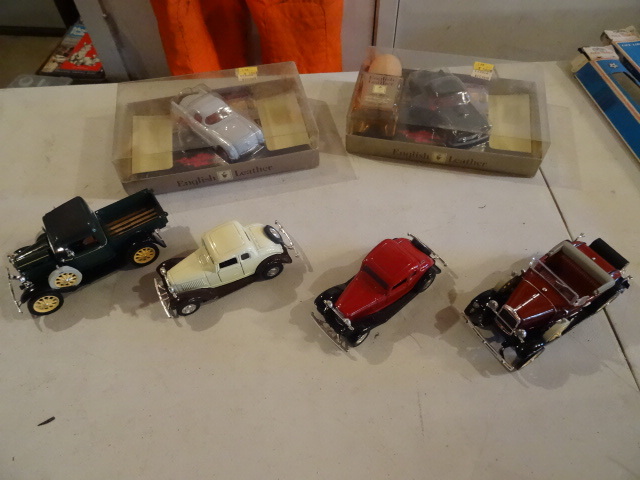 lot 22 image: English Leather Cologne and Toy Car