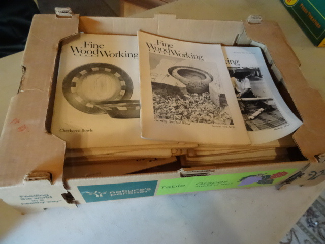 lot 80 image: Fine Box of Woodworking Magazines
