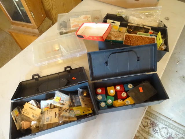 lot 98 image: Misc Boxes with Craft Supplies,