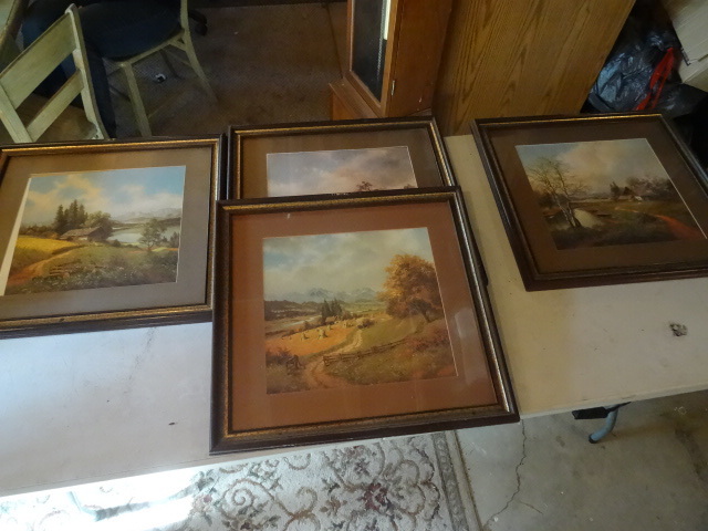 lot 115 image: 4 Framed Prints Rural Scenery
