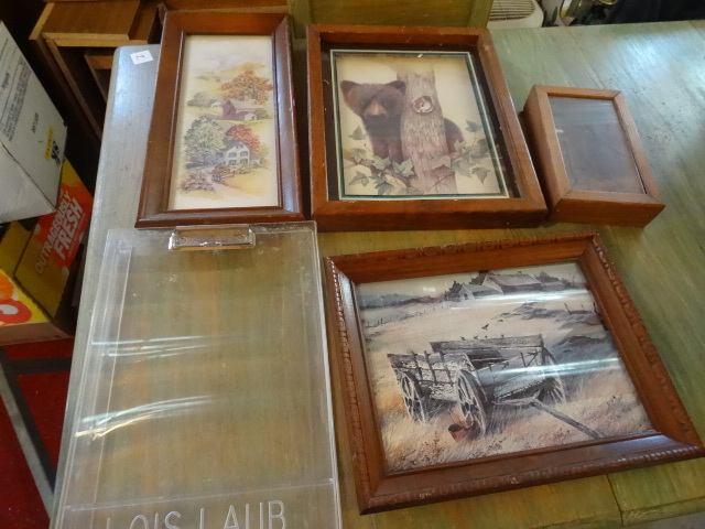 lot 164 image: 3 Framed Prints and 1 Shadow Box
