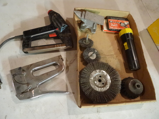 lot 227 image: Wire Brushes Elect. And Hand Stapler