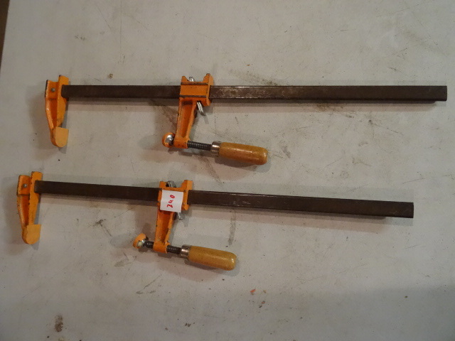 lot 240 image: 2 Adjustable Wood Clamps