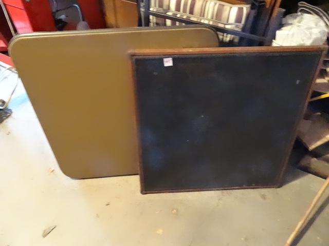 lot 337 image: 2 Fold Up Card Tables Vintage