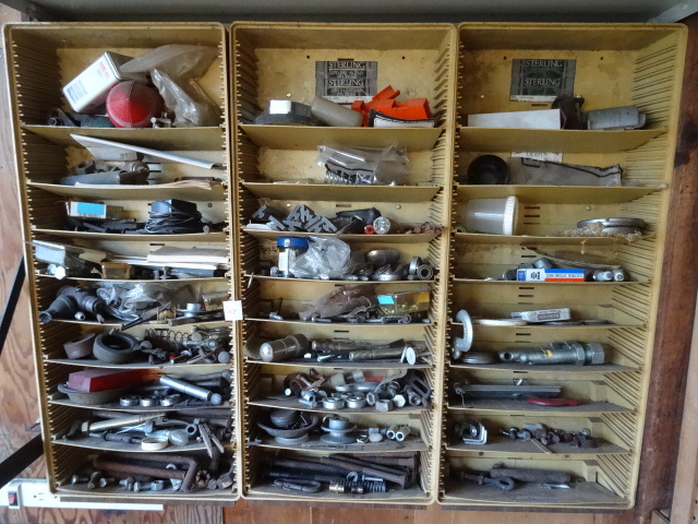 lot 347 image: Hardware bins full of hardware