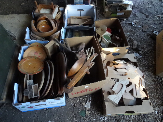 lot 350 image: Misc wood items