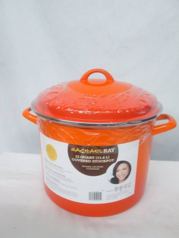 lot 41 image: Rachel Ray 12-Qt. Covered Stockpot