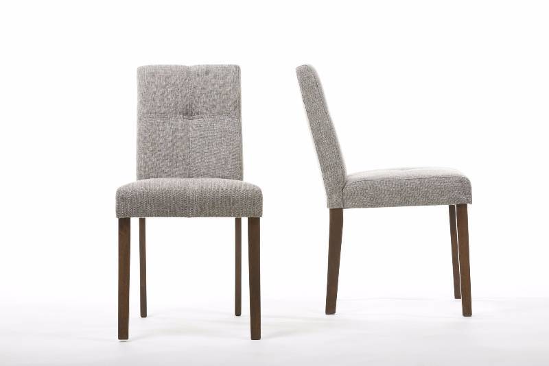 lot 4 image: Elsa Grey Dining Chair Set of 2