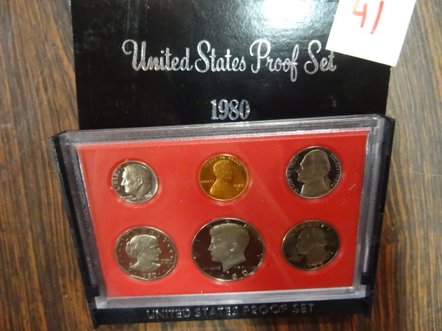 lot 41 image: 1980 United Stated Proof Set