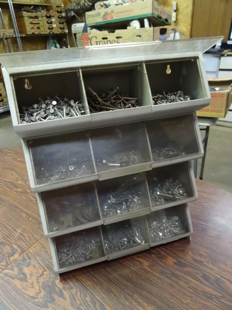 lot 84 image: 12 Compartment Hardware Cabinet