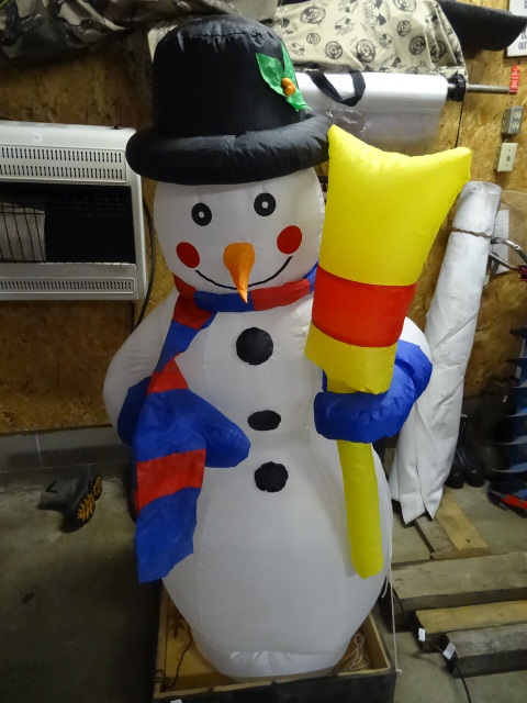 lot 174 image: 68 Tall Inflatable Snowman Stands