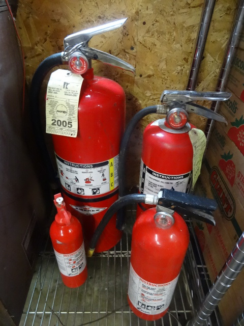 lot 240 image: 4 Fire Extinguishers Need Recharge