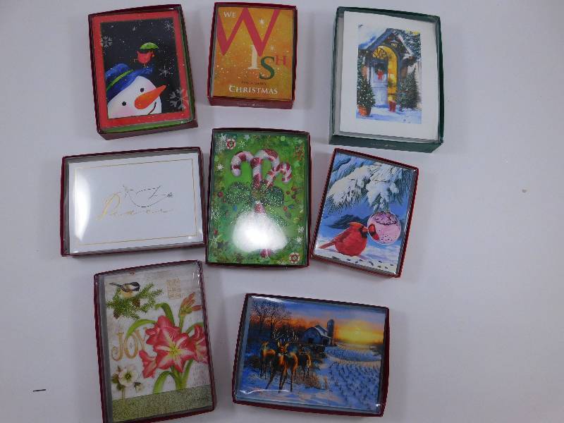 Lot of Unopened Christmas Card Boxes