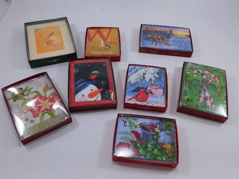 Lot of Unopened Christmas Card Boxes