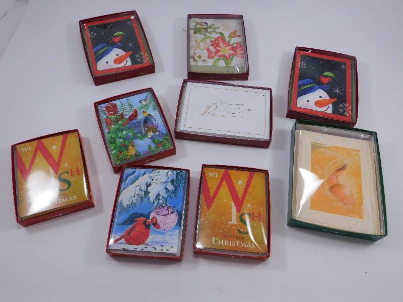 Lot of Unopened Christmas Card Boxes