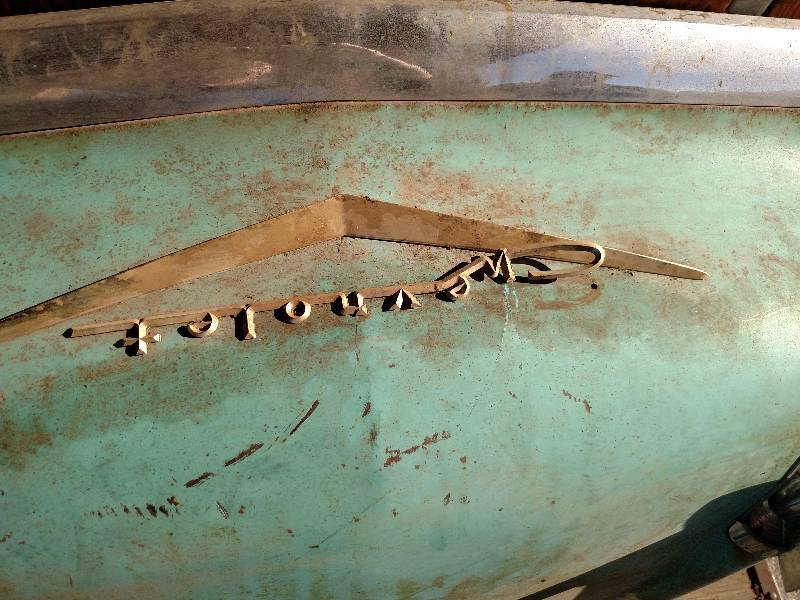 lot 59 image: 1957 Chev. Hood...
