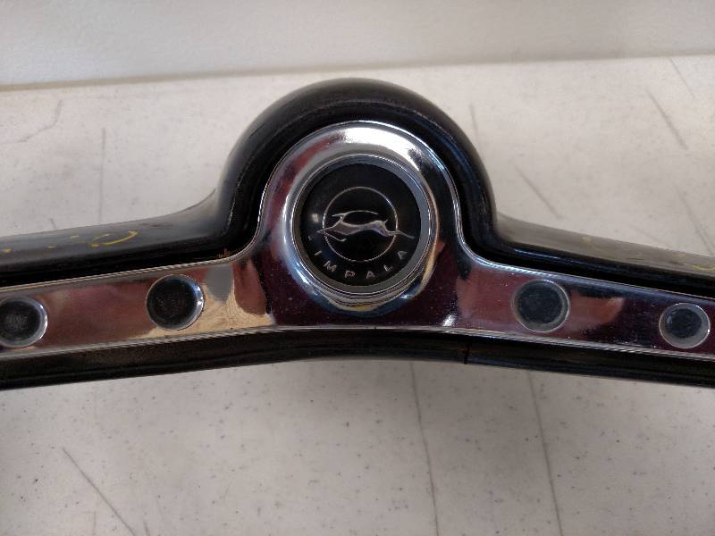 lot 132 image: 1963 Impala Steering Wheel with Rin...