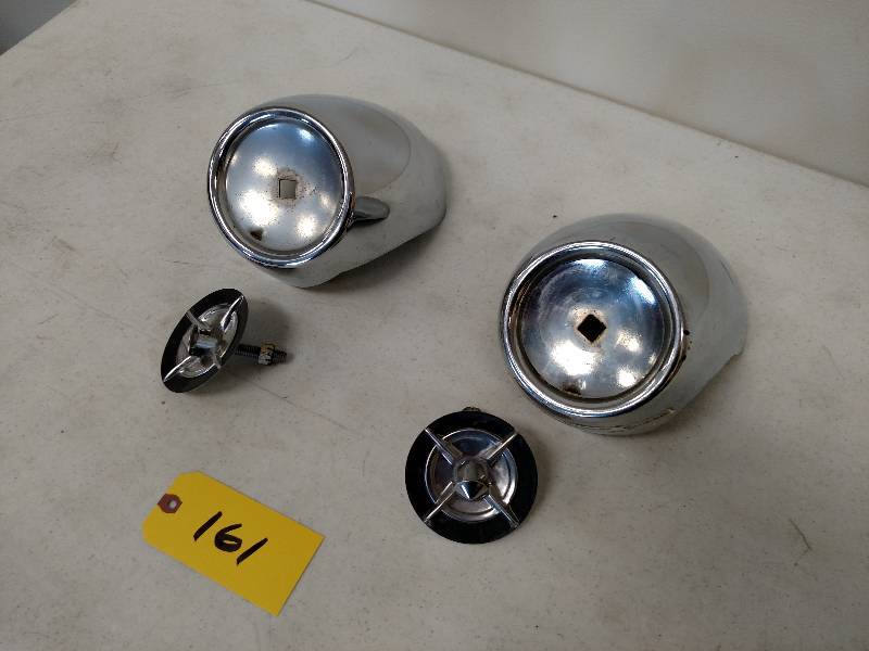 lot 161 image: Pair of 1957 Chev. Bumper Guards, (...