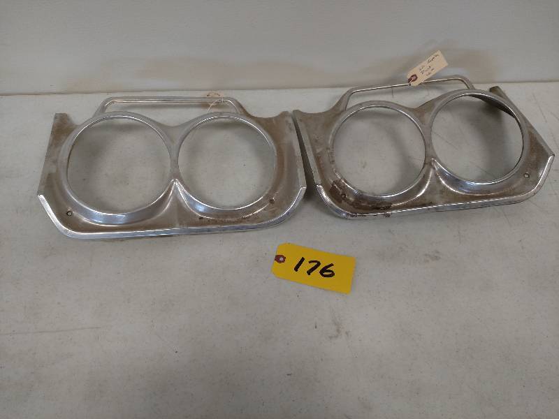 lot 176 image: Pair of 1962 Impala Headlight Bezel...