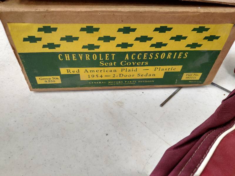 lot 221 image: 1954 Chev. Seat Covers, Nos...