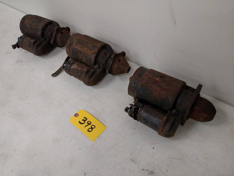 lot 398 image: (3) Vintage Delco Starters...