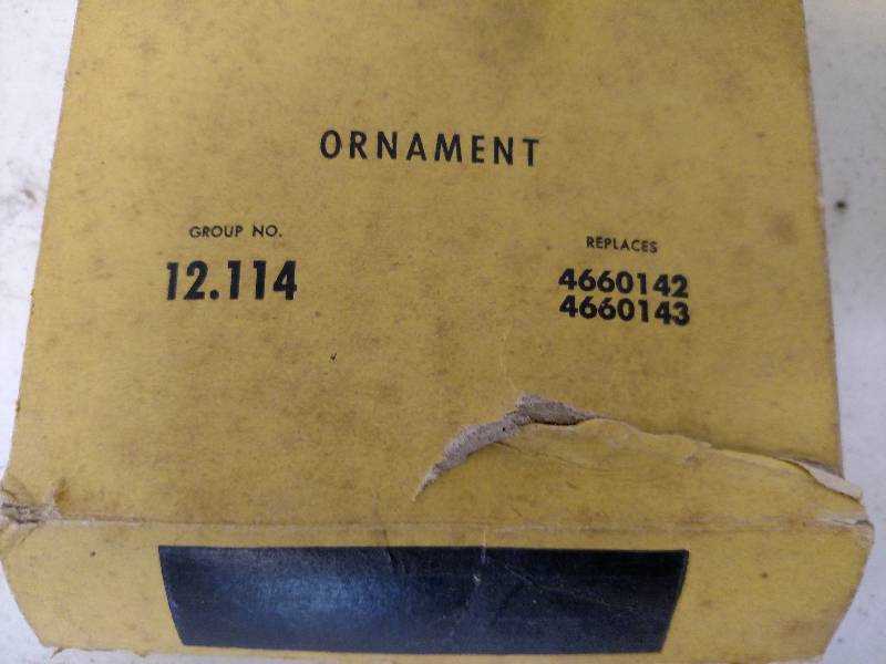 lot 454 image: Pair of 55 Chev. Fender Ornaments...