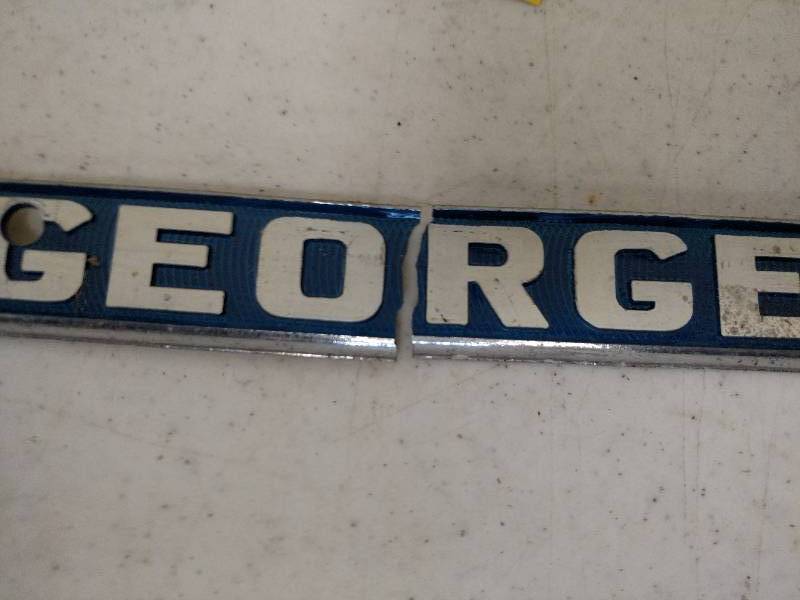 lot 486 image: George Bellflower Chev.  License Pl...