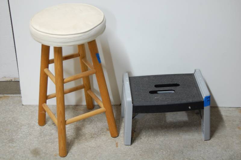 Bar Stool & Cosco Step Stool