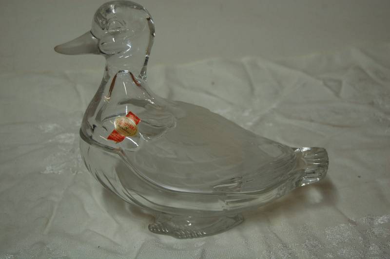 Lead Crystal Duck
