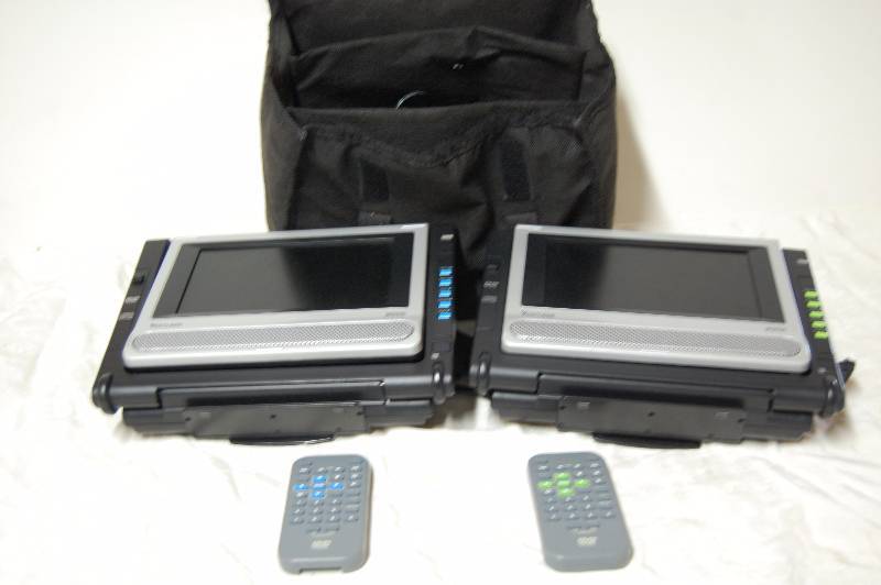 Two Portable DVD Players
