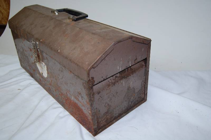Tool Box with Misc Hardware and Tools