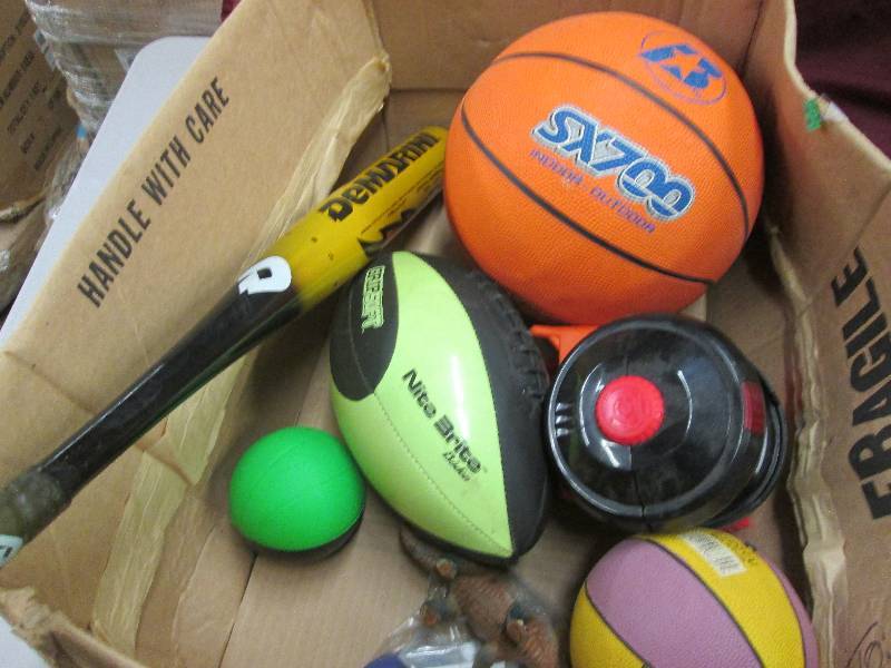 Sports Balls, Bat, Crappy Bait & To...