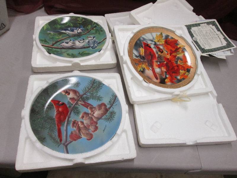 Lot of 3 Collector Bird Plates...