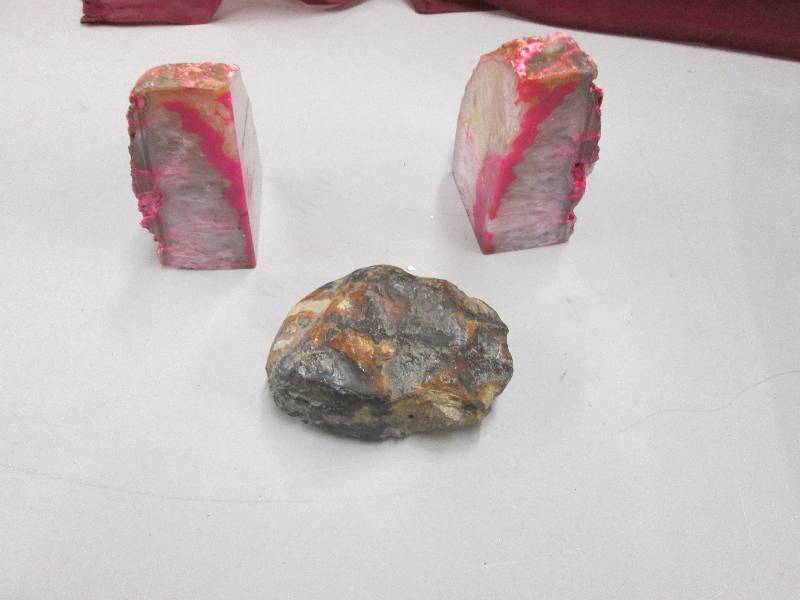 Pick Rock Bookends, Unique Rock...