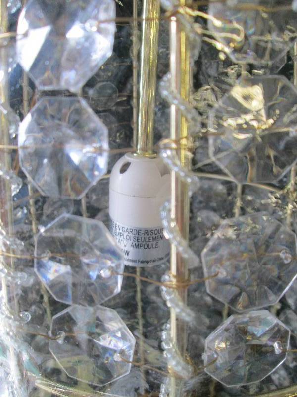 Medium Faux Crystal Lamp