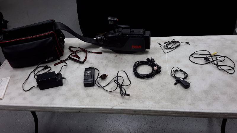 lot 36 image: RCA VHS video camera and accessories