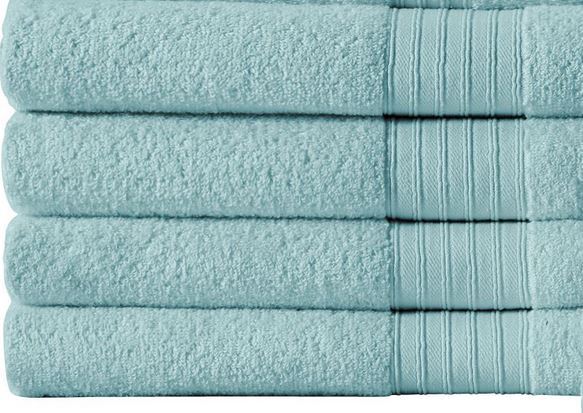 lot 15 image: Alcove Fast-Dry Bath Towel Set Arctic Blue