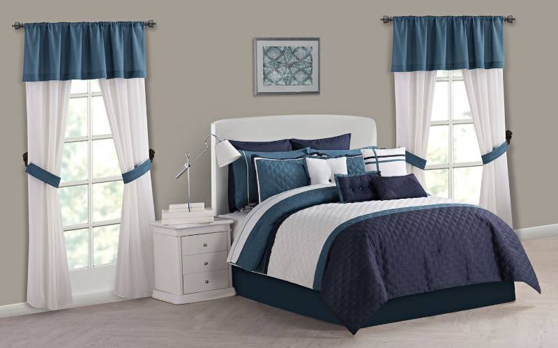 lot 21 image: alcove Marina 30-Pc. Bedroom Super Set - Full - Blue Color