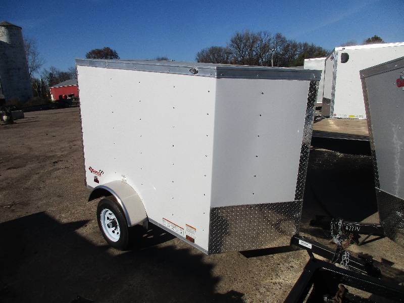White 4x6 Trailer