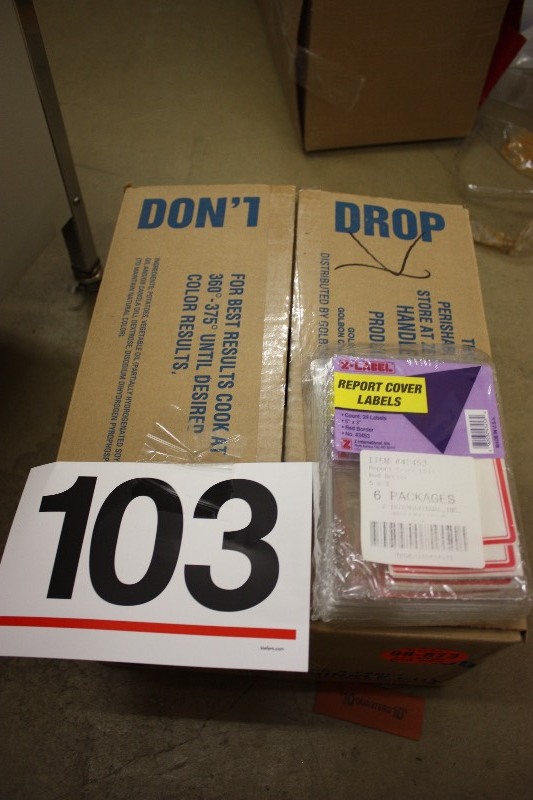Blister packaged 3 x 5 Labels