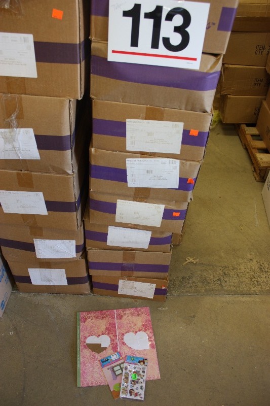 768 Packages of Miss Elizabeths scrapbooking items.