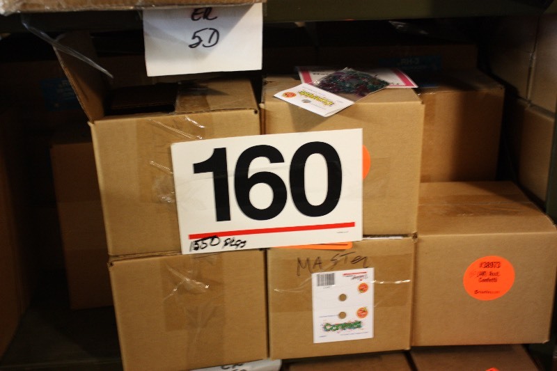 1550 Assorted packages of confetti.  Retail packags.