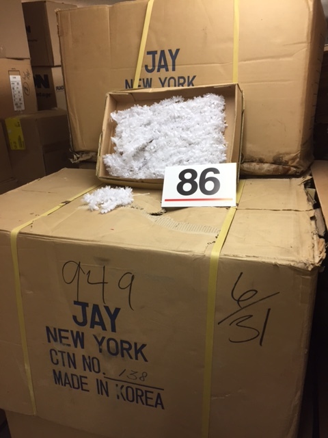640 dozen in 5 huge cases of silk wedding flowers.