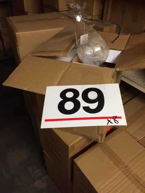 48 Jumbo Clear filament ornament - 2 styles